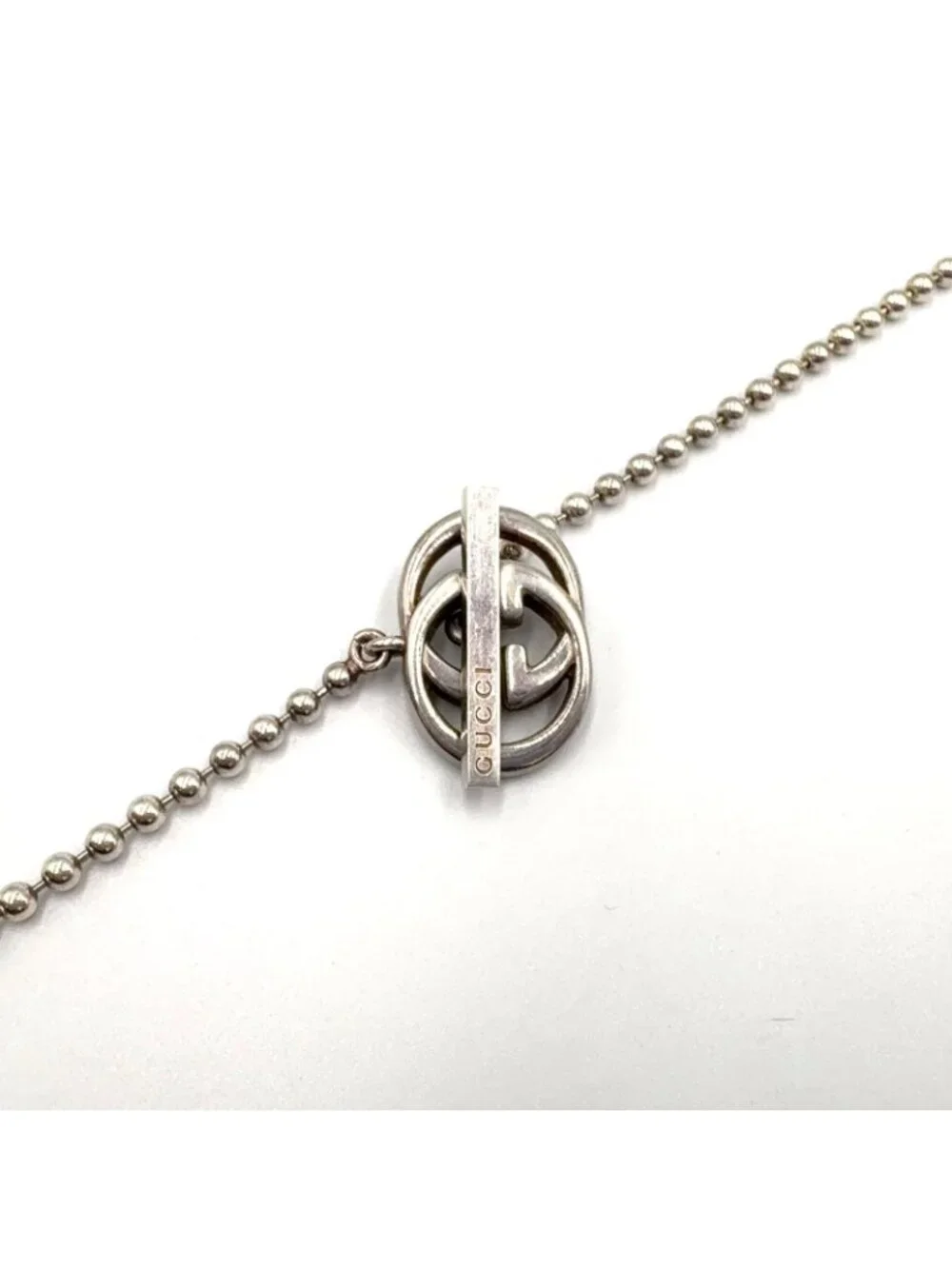 Gucci Interlocking G Silver Necklace